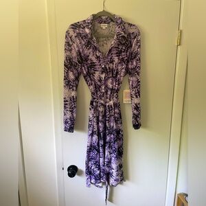 LulaRoe Ellie M Purple Tie Dye